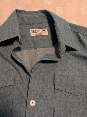 SIGNATURE INNOVATION GROUP. Men's heavy denim streetwear overshirt-SZ XL, X COND